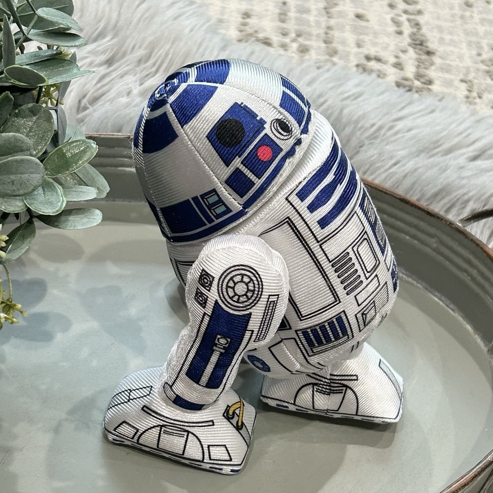 8" Disney Store R2-D2 Plush Stuffed Star Wars R2D2 Rotating Head Droid